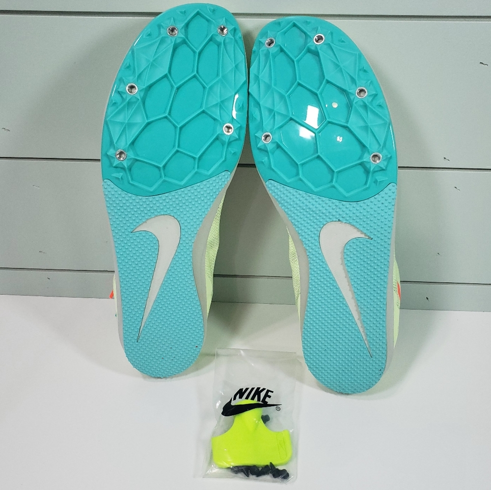 Nike Zoom Rival D 10 Baraly Volt Hyper Orange Men's spike running shoes size 14 - Picture 7 of 8